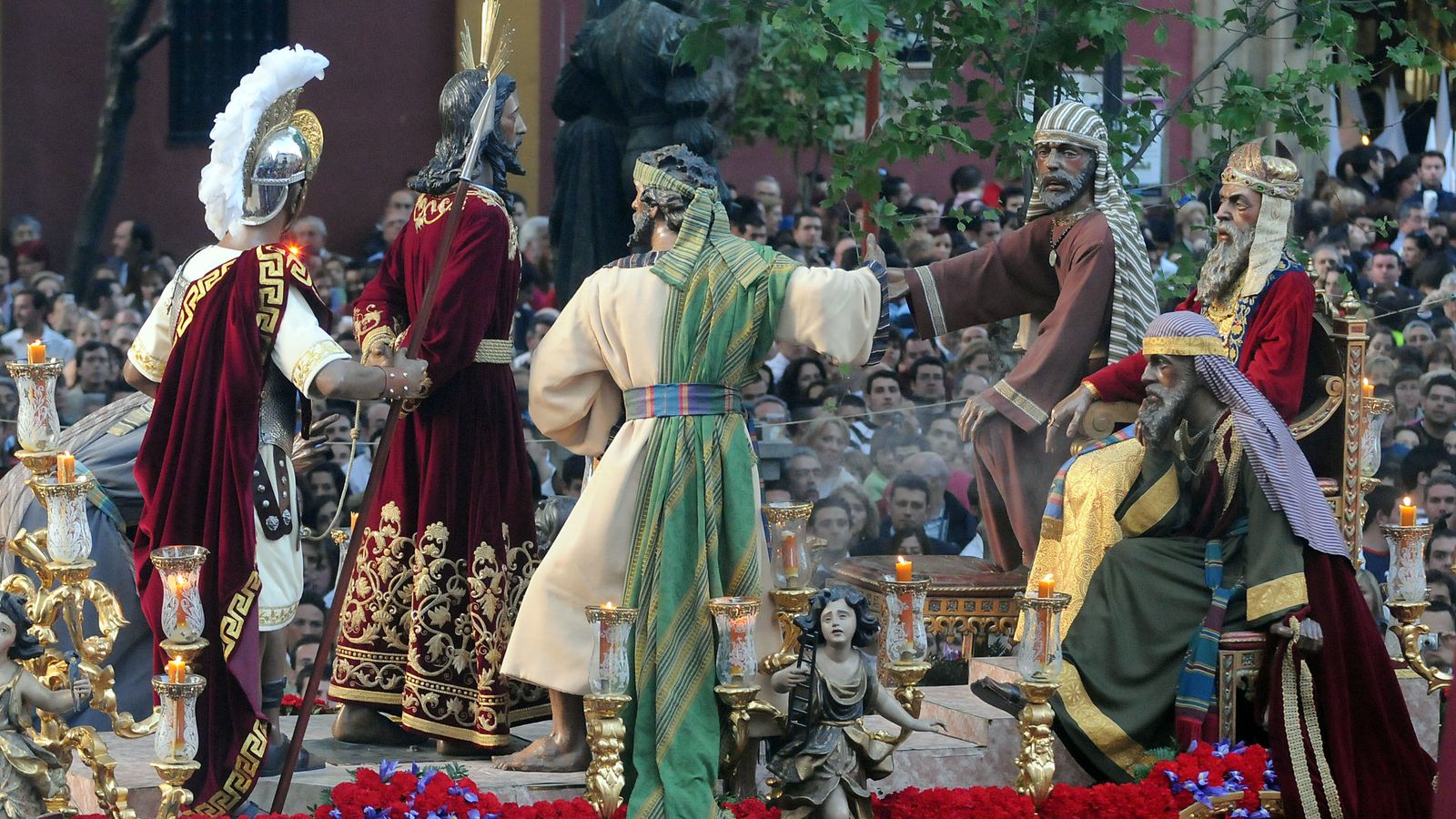 Jesús ante Anás, ejemplo de paso concebido como una escena total.