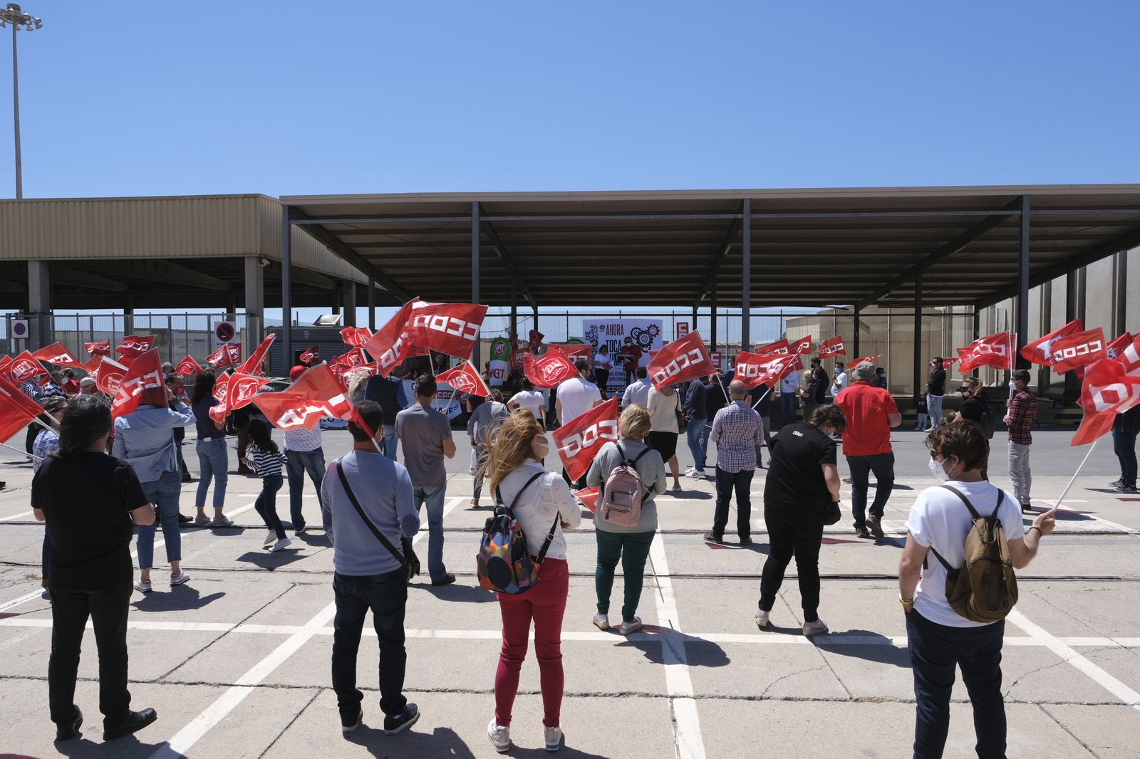 Fotogalería manifestación del Día Internacional del Trabajador. Almería