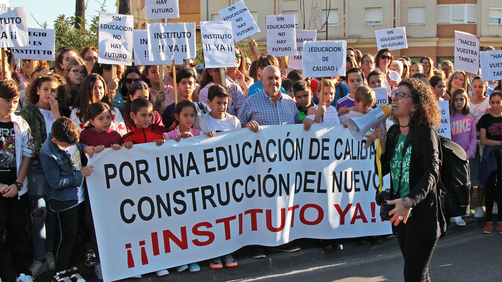 Una de las concentraciones de la coordinadora.