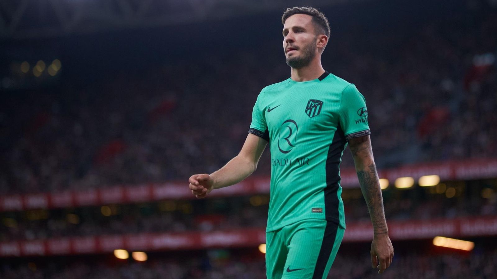 Saúl con la camiseta del Atlético de Madrid esta temporada