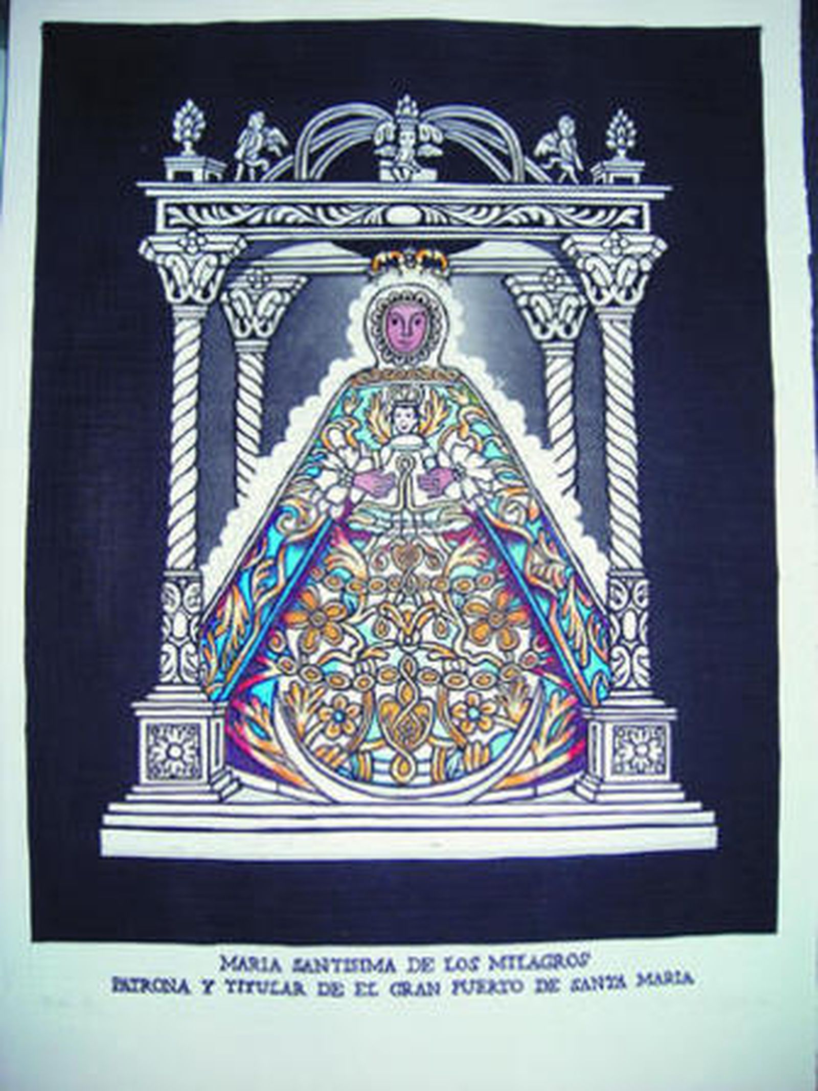 Grabado realizado por Beatriz García, licenciada en Bellas Artes.