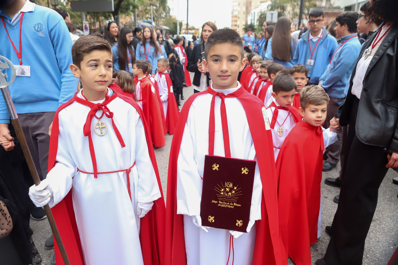 Fotos de la procesión infantil del colegio Nuestra Señora de los Milagros de Algeciras