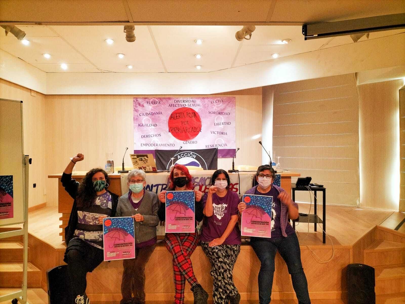 Presentación de las actividades por el 25N organizadas por la Comisión 8M Cádiz.