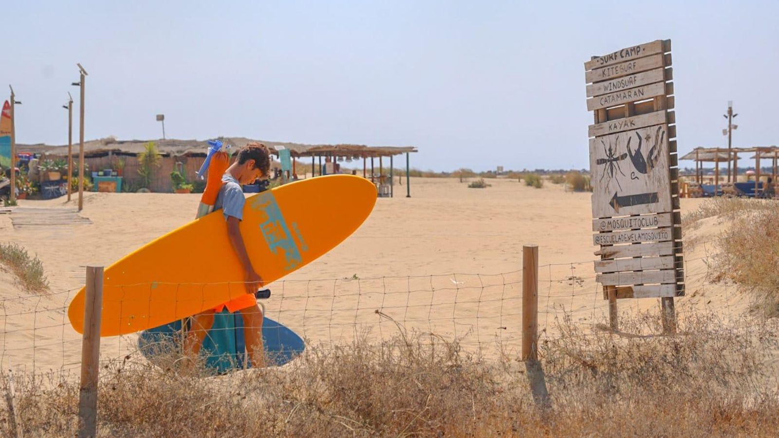 Chiringuitos en Punta Umbría.
