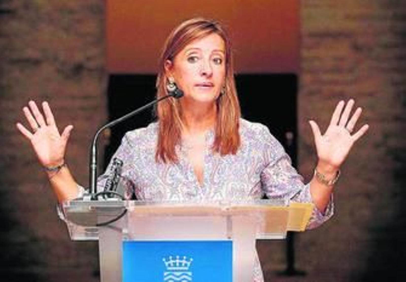 Pilar Sánchez, en un acto cuando aún era alcaldesa. Pilar Sánchez, en un acto cuando aún era alcaldesa.