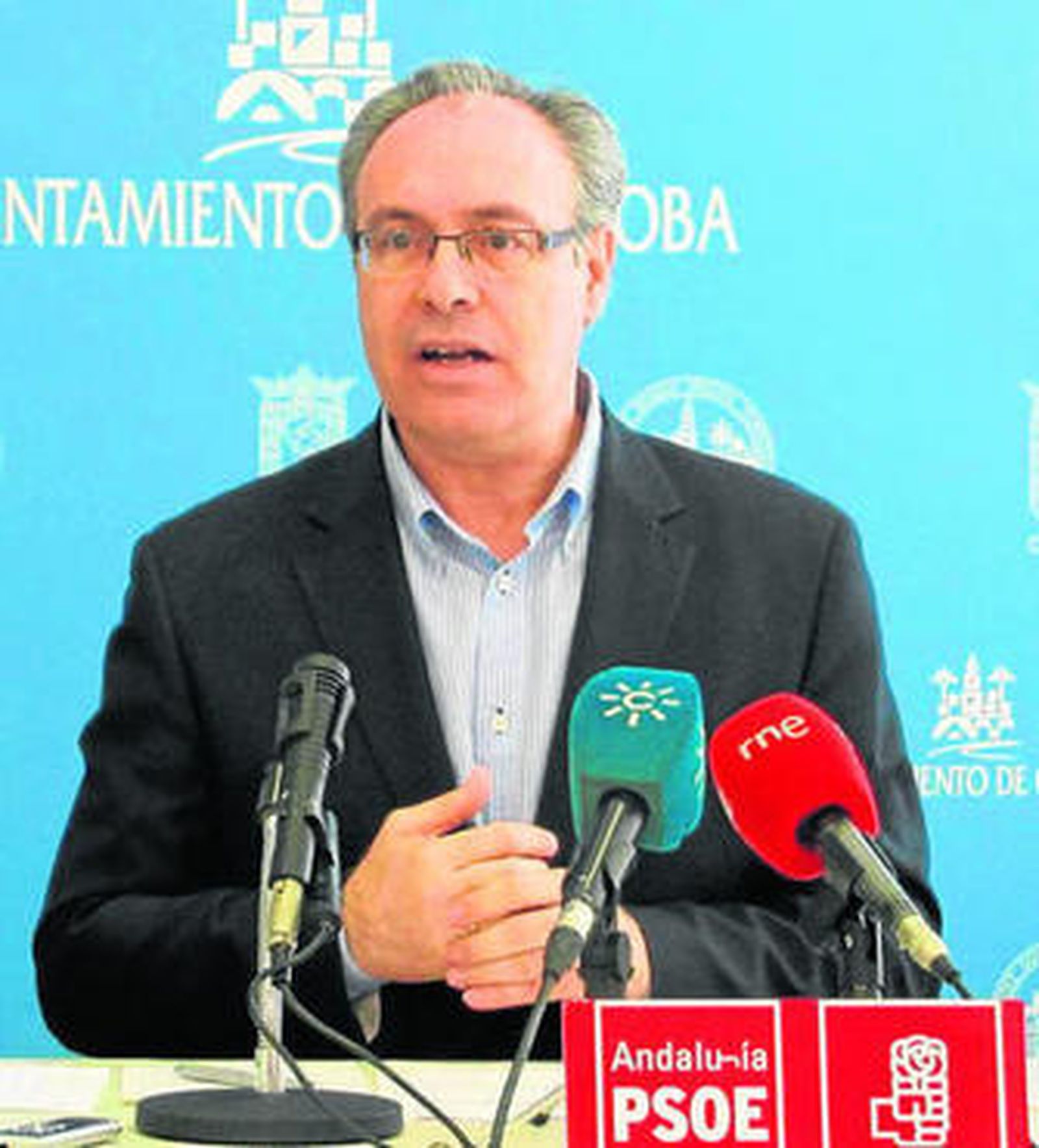 Juan Pablo Durán en una rueda de prensa en el Consistorio.