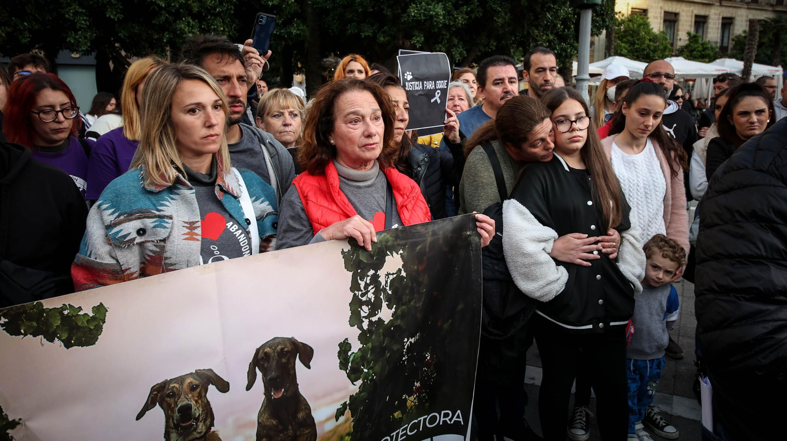 Protestas por el asesinato del perrito 'Oddie' en Jerez