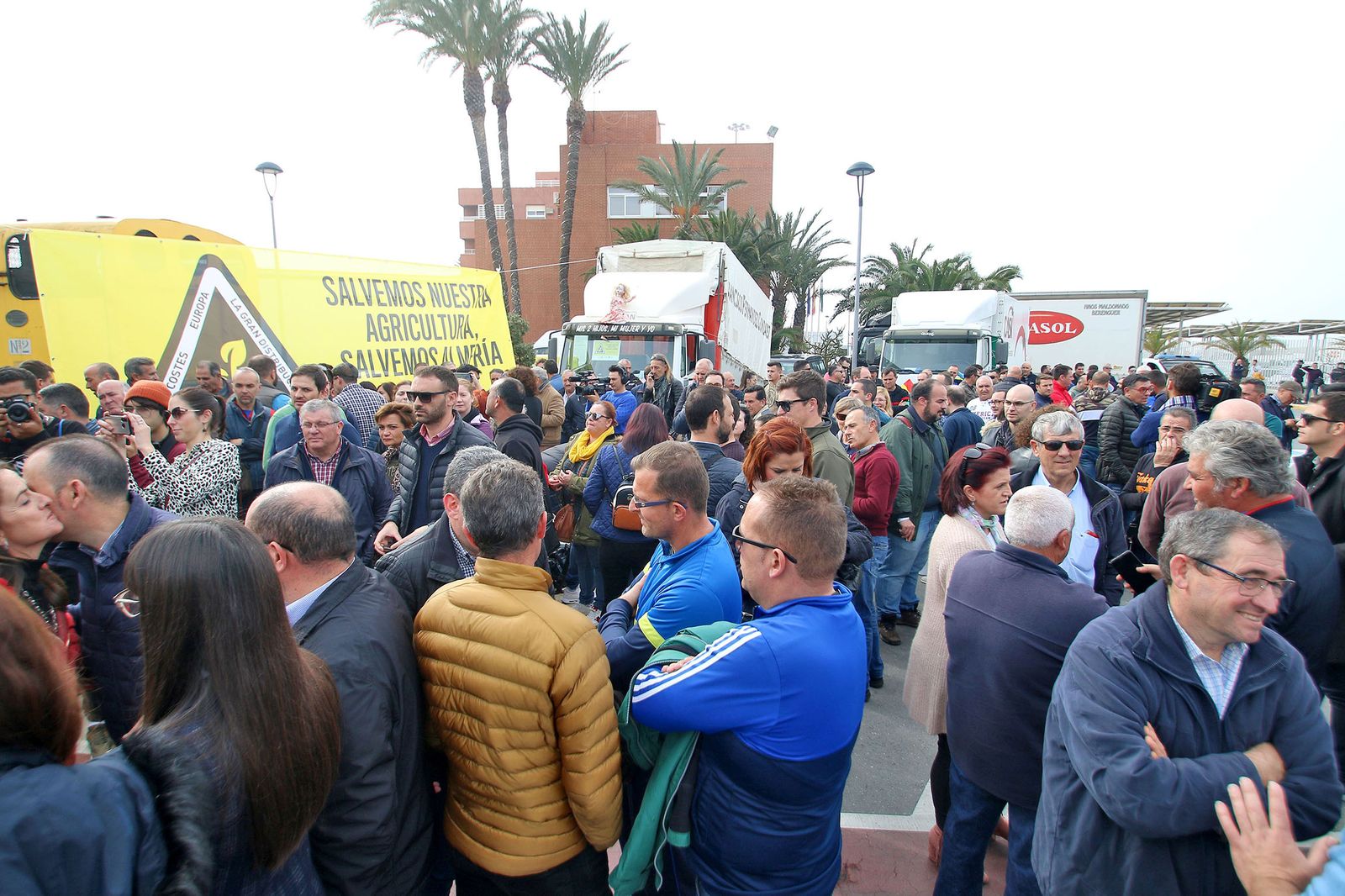 Movilización desarrollada hace unas semanas en la capital también por las organizaciones agrarias.