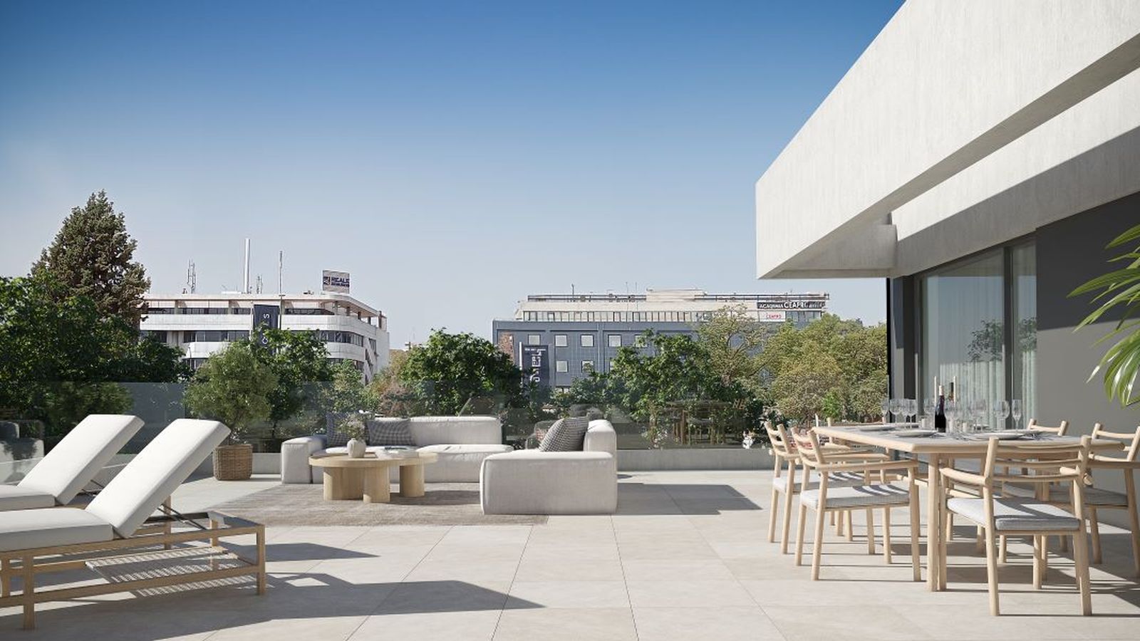 Las terrazas de Gradia de AEDAS Homes invitan a disfrutar de momentos de tranquilidad.