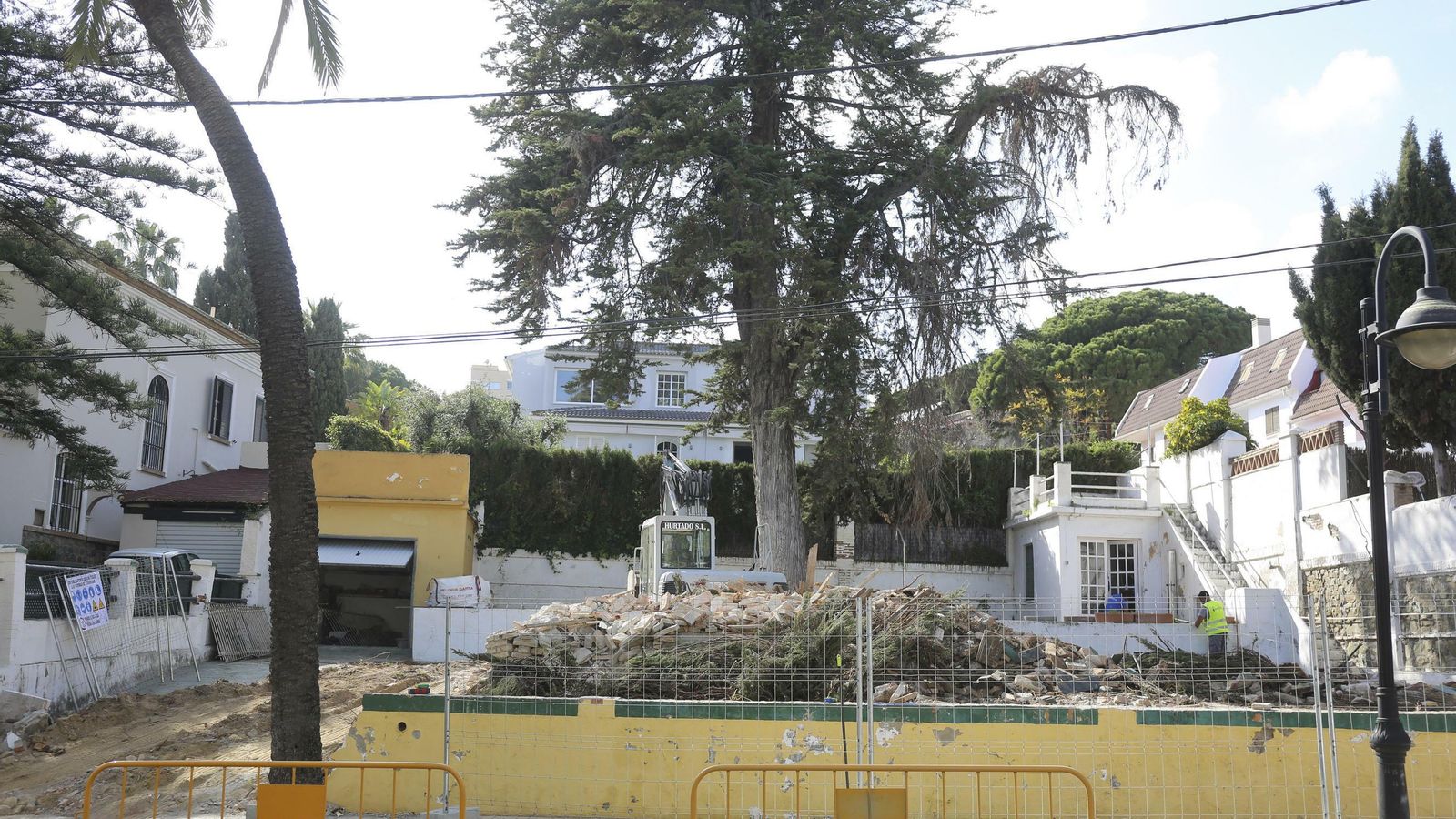 Vista de la vivienda ya demolida. Vista de la vivienda ya demolida.