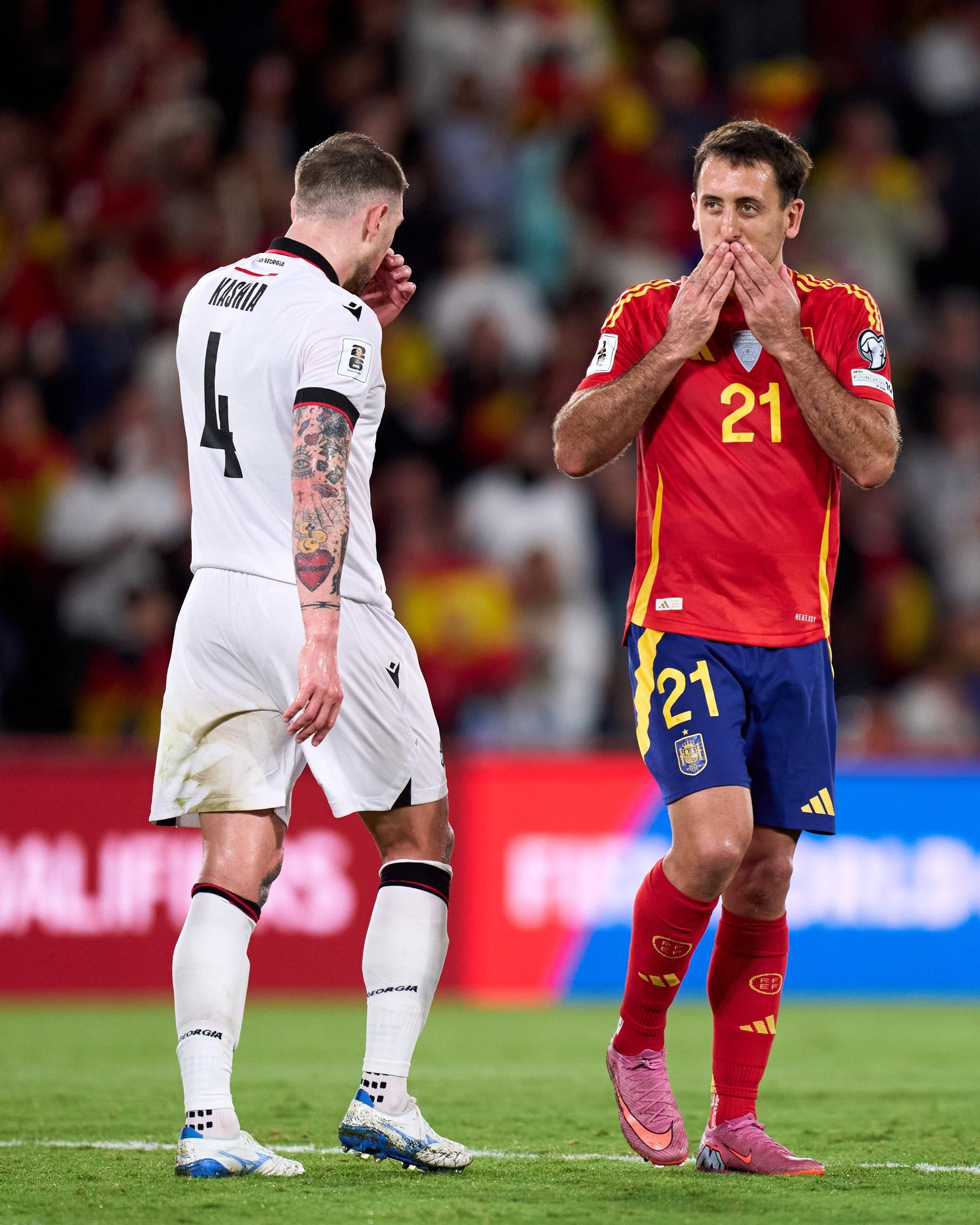 Las mejores fotos del España-Georgia