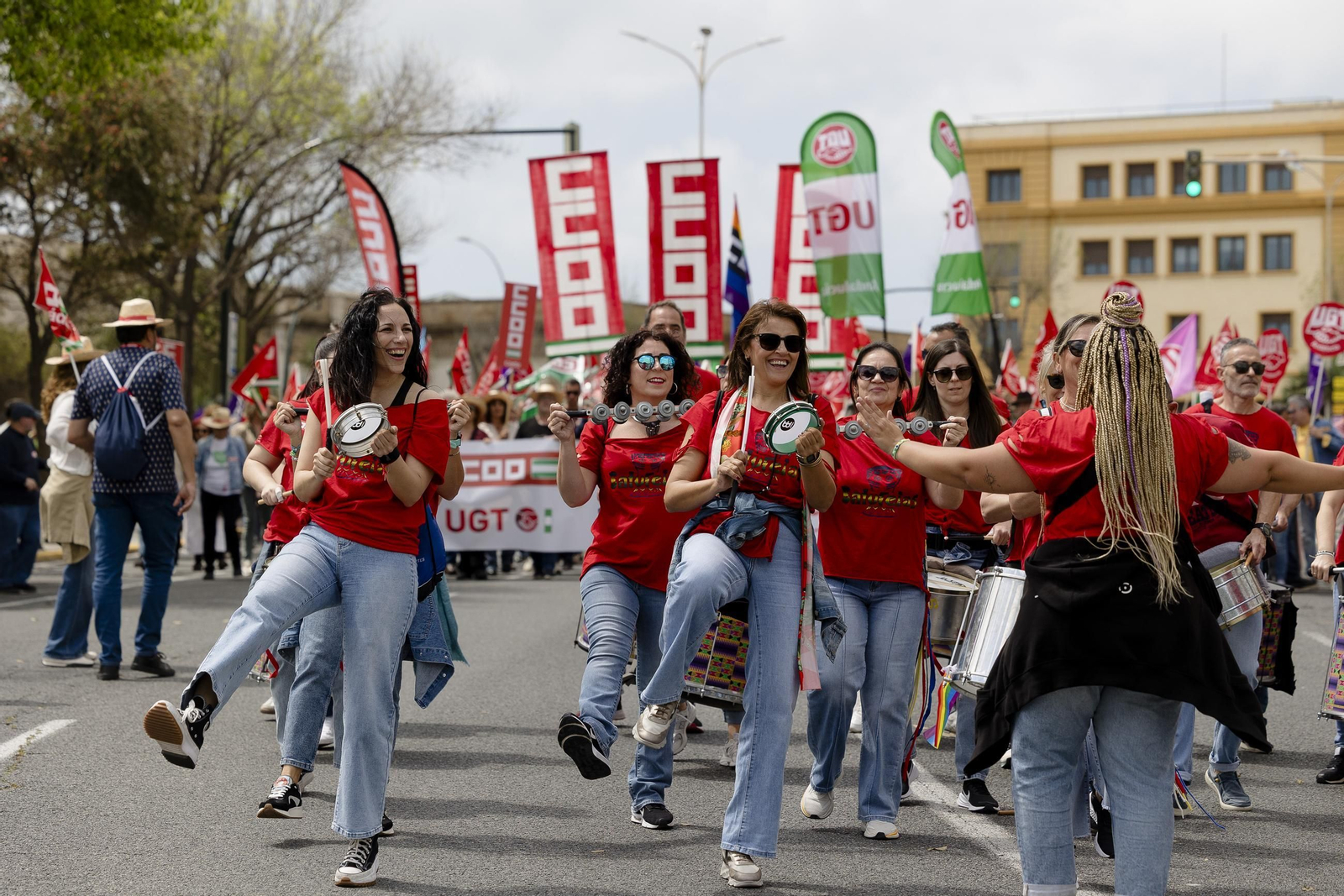 Imágenes de la manifestación del 1 de Mayo en Cádiz