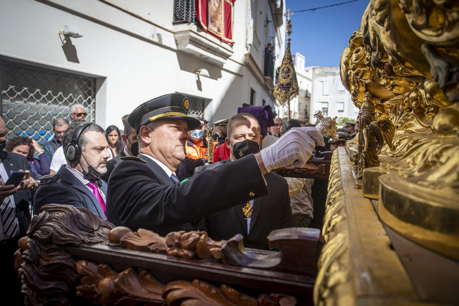 Las imágenes de la cofradía de Sentencia en la Semana Santa de Cádiz 2022