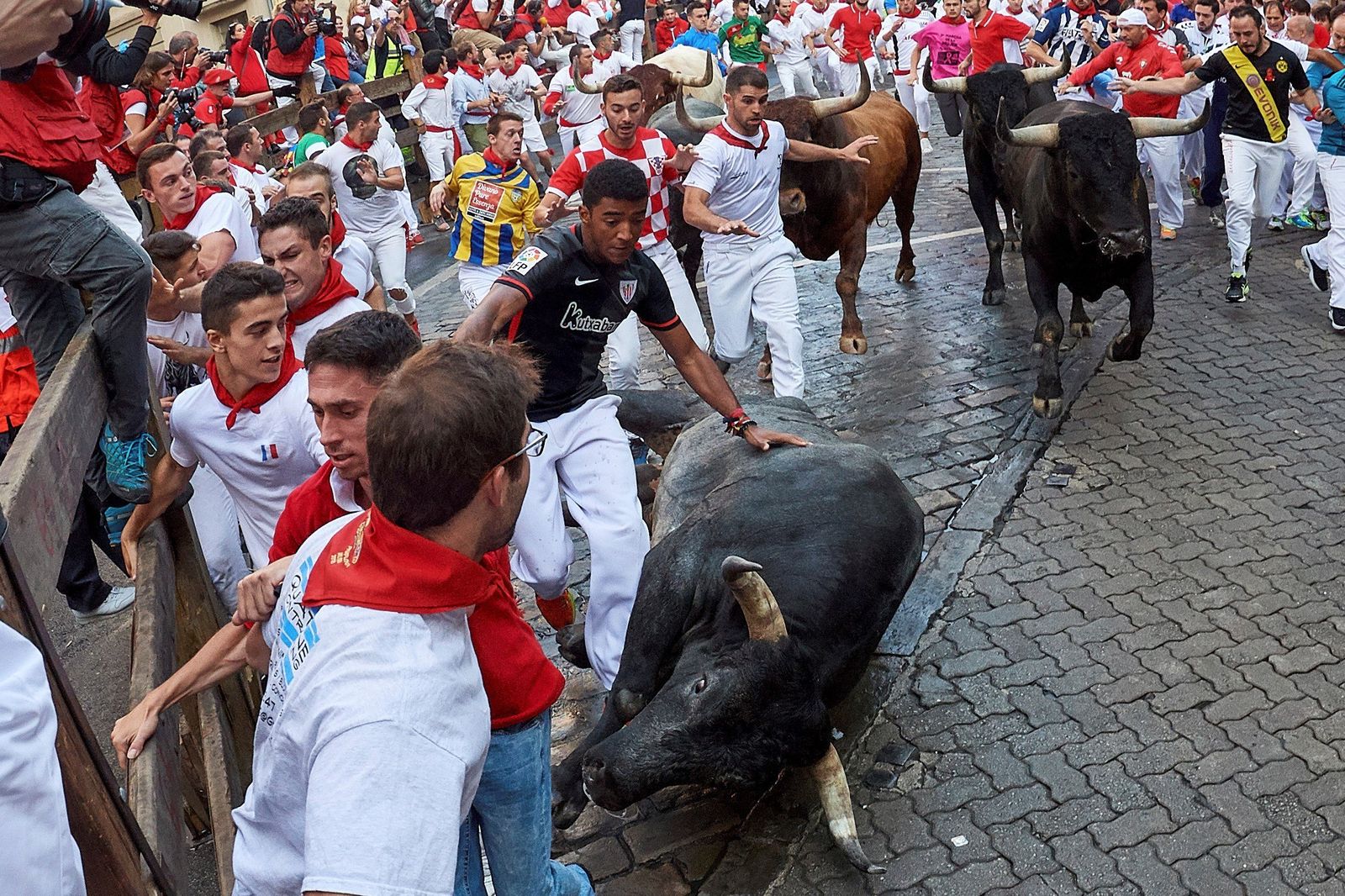 Imágenes del último encierro de Sanfermines