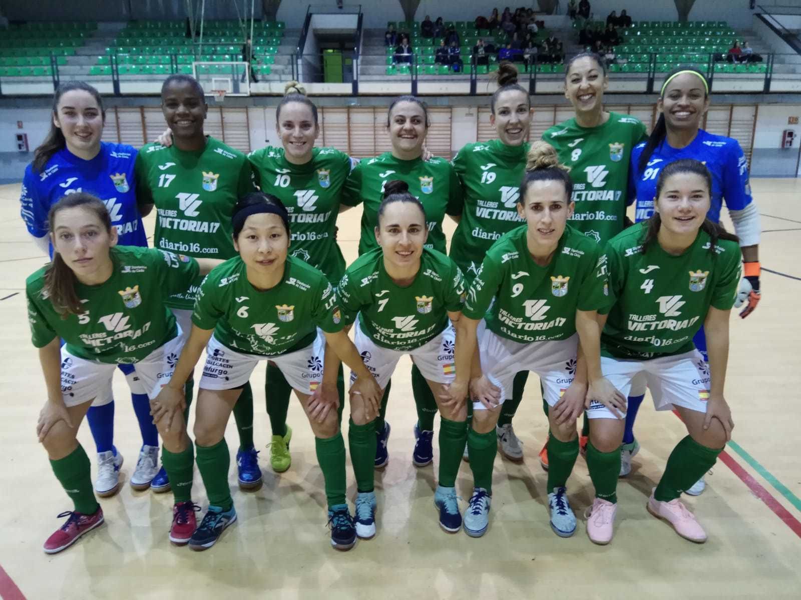 Formación del Guadalcacín FSF en el pabellón de la Universidad de Alicante.