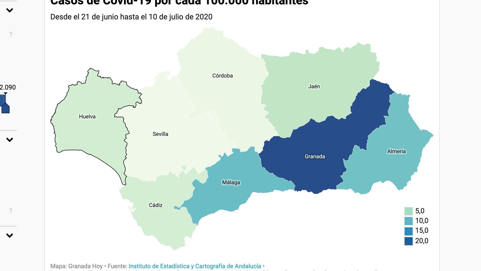 Fuente: Instituto de Estadística y Cartografía de Andalucía