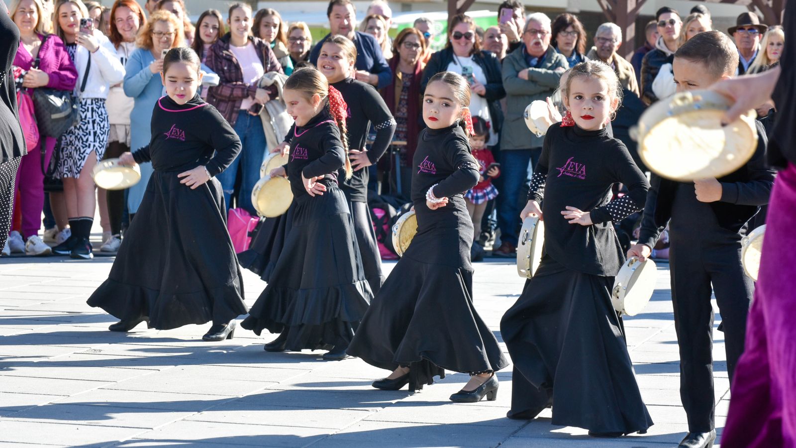Flash mob flamenco en la Plaza de la Constitución de La Línea