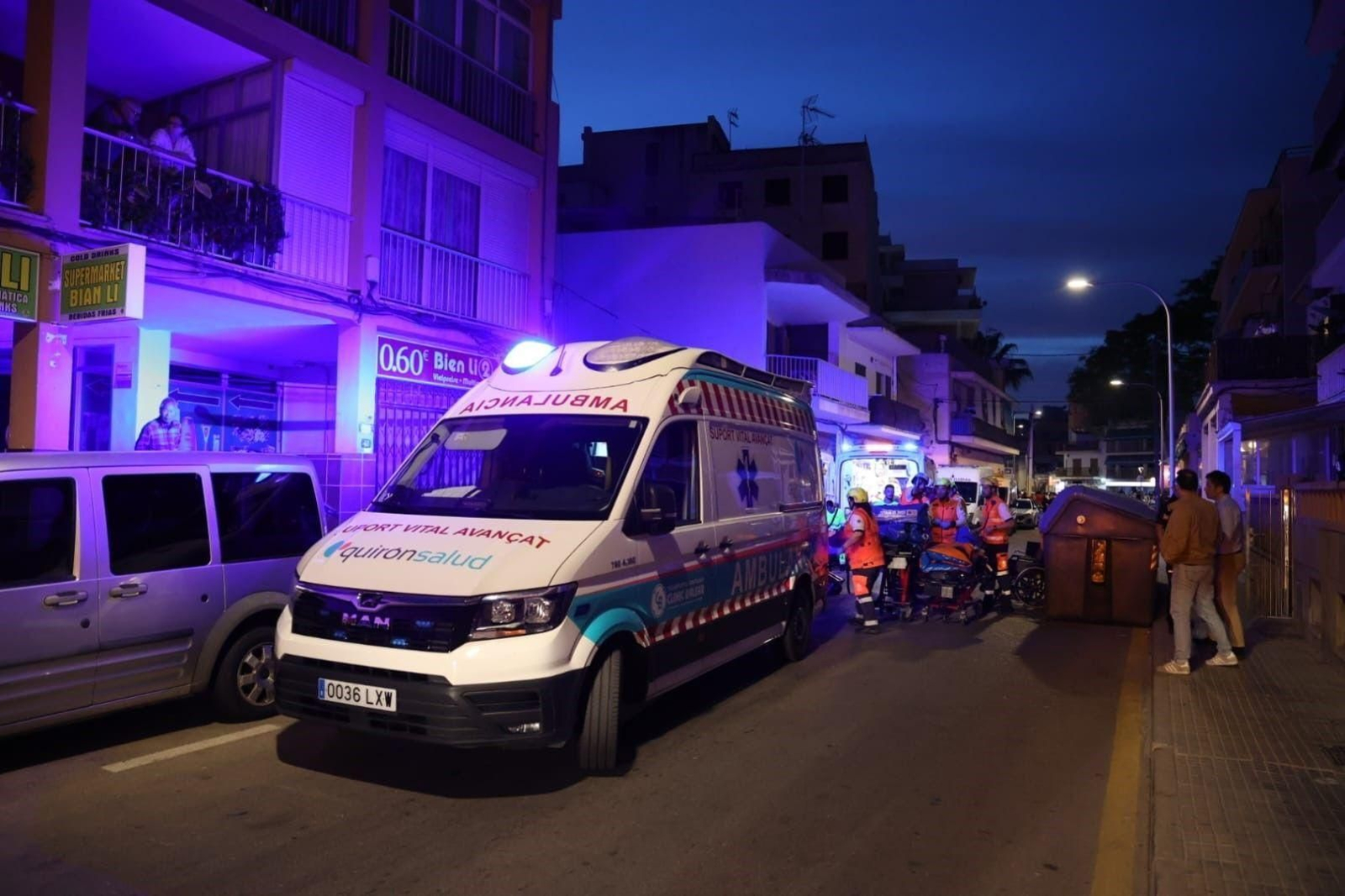 Las imágenes del derrumbe del restaurante en Palma