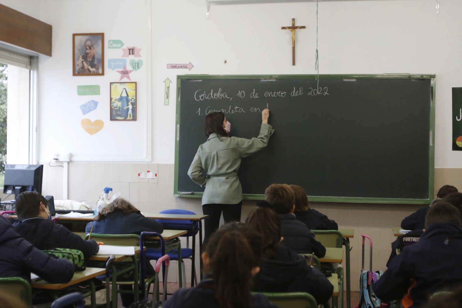 Las imágenes de la vuelta al colegio en Córdoba tras las vacaciones de Navidad