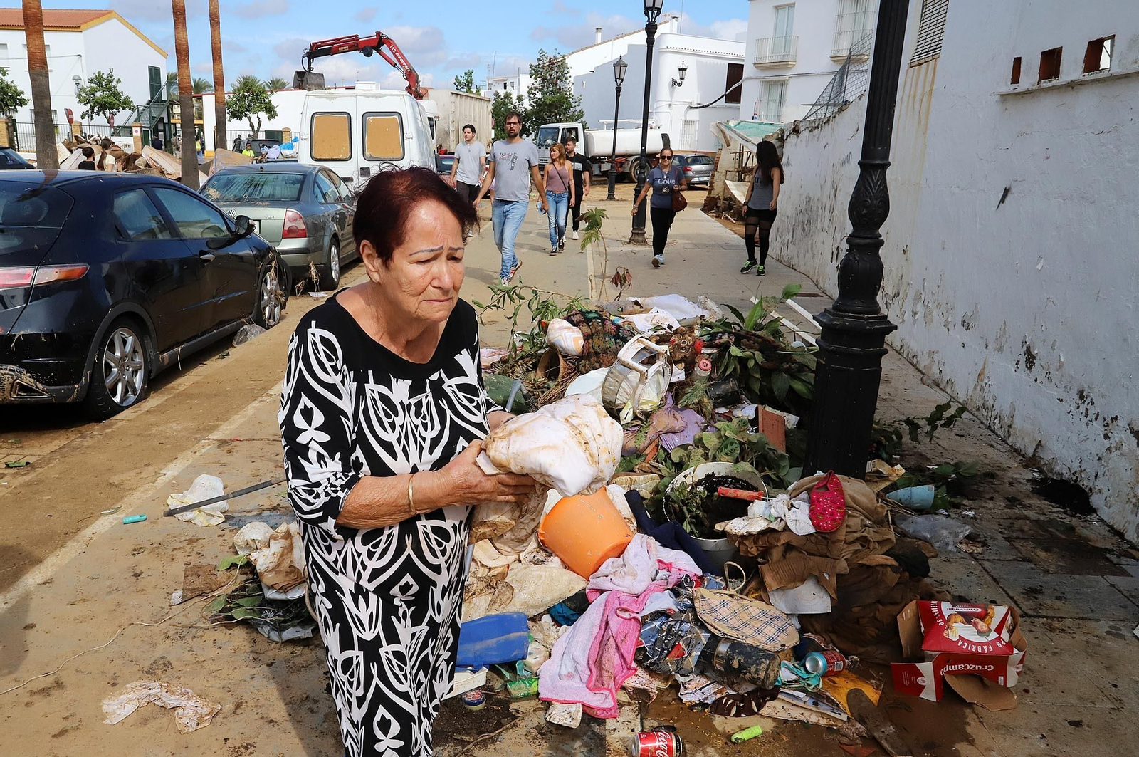 Imágenes de los destrozos provocados por el temporal en Lepe