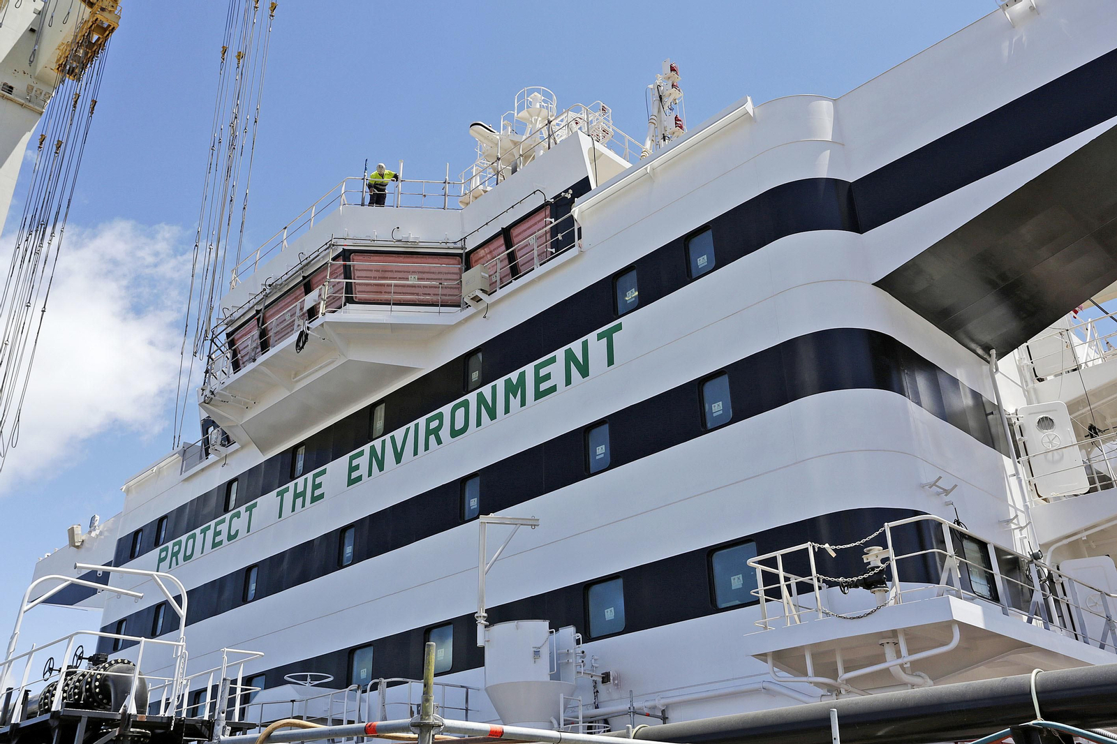 Imágenes de la construcción de los petroleros  tipo 'Suezmax' en Puerto Real