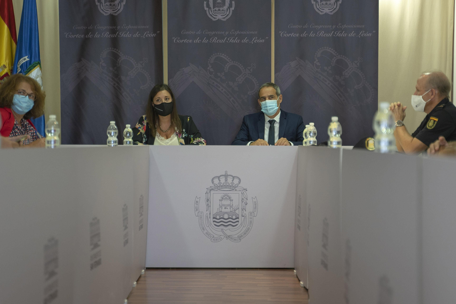 Reunión de la Junta de Seguridad celebrada en San Fernando hace unos días.