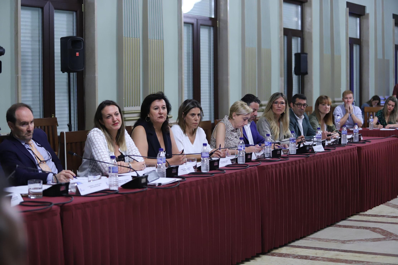 Parte del equipo de Gobierno en el pasado pleno orgánico.