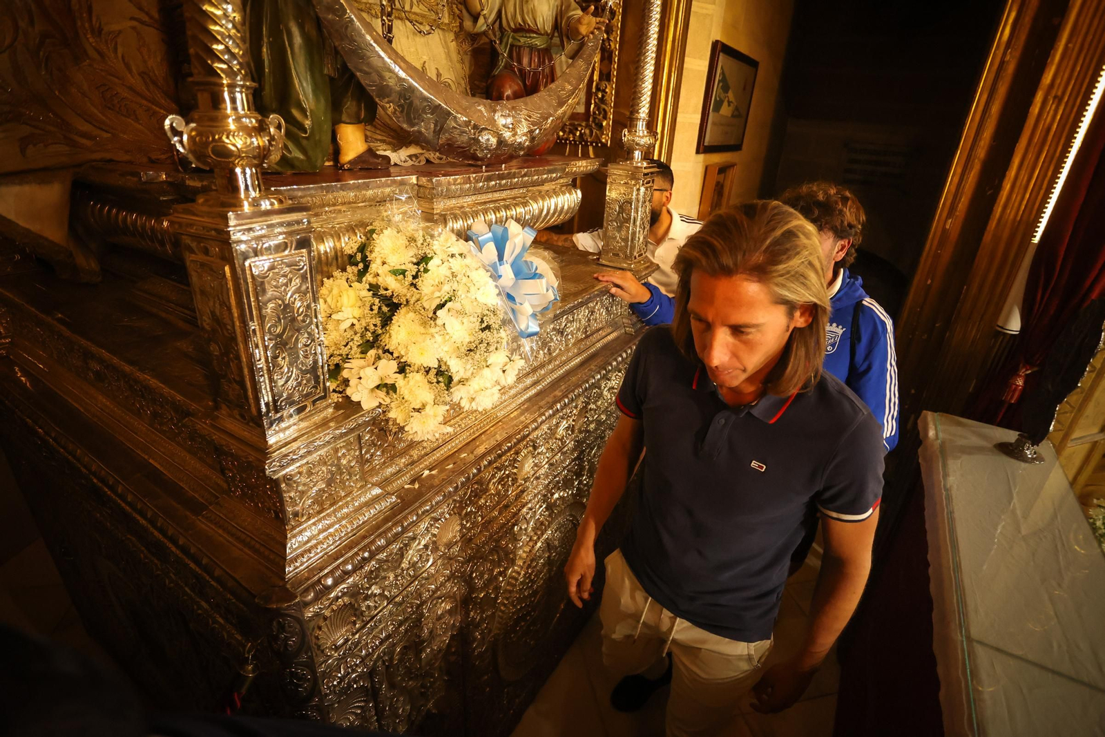 Imágenes de la ofrenda del Xerez CD a la Patrona