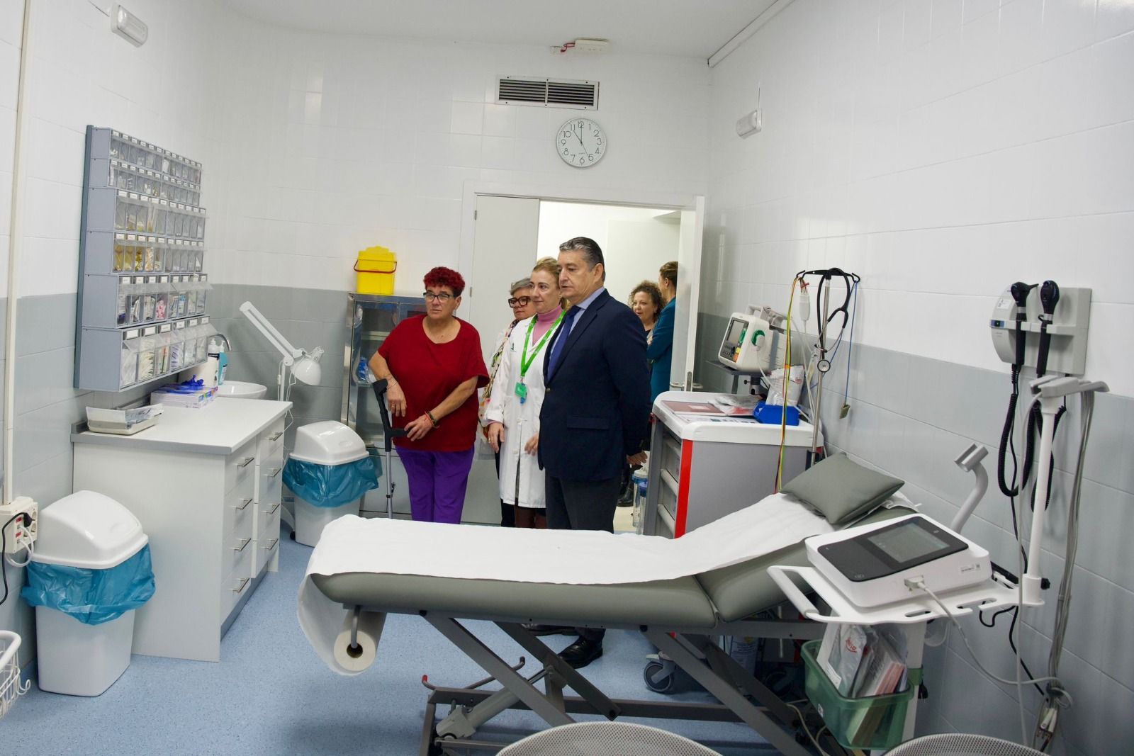 Antonio Sanz en el centro de salud de El Saucejo