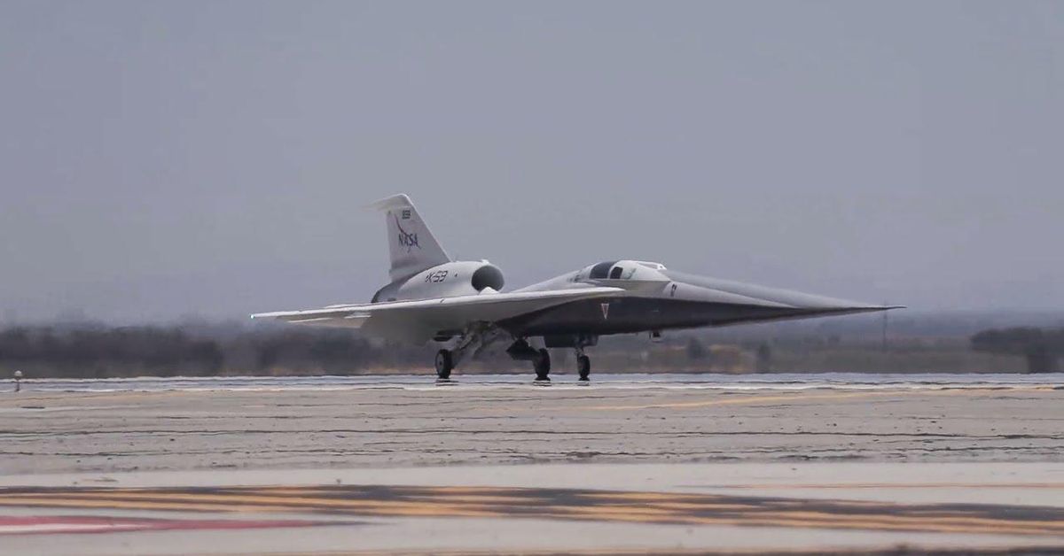 El avión silencioso de la NASA entra en pista de despegue