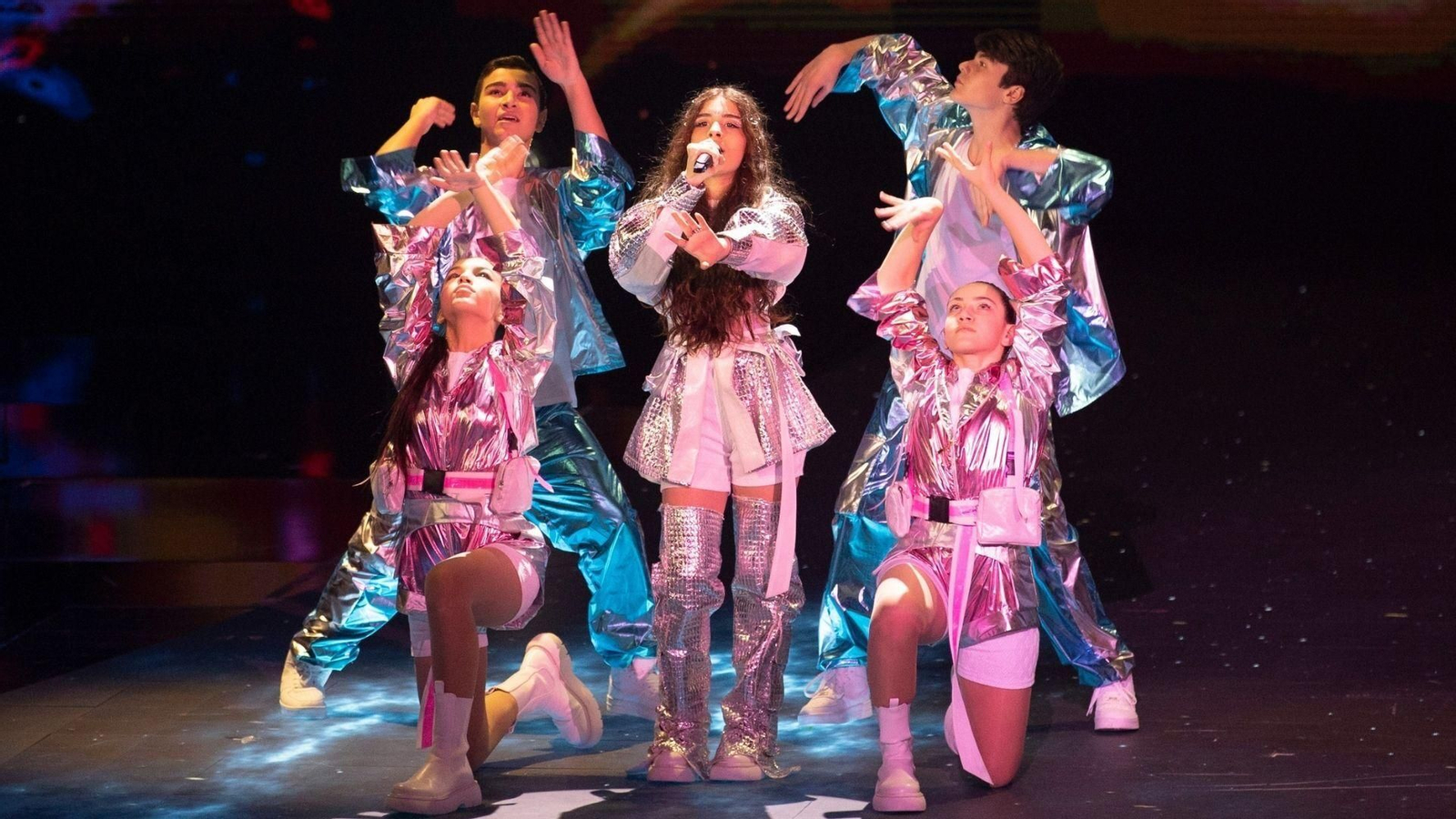 Malena, de Armenia, en su actuación eurovisiva