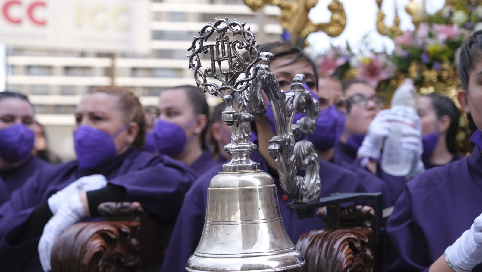 Procesión del Encuentro en Almería, en imágenes.