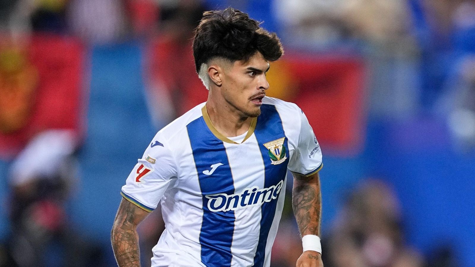 Juan Cruz en uno de los partidos con el Leganes este curso Juan Cruz en uno de los partidos con el Leganes este curso