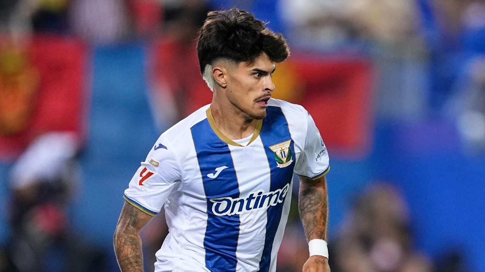 Juan Cruz en uno de los partidos con el Leganes este curso