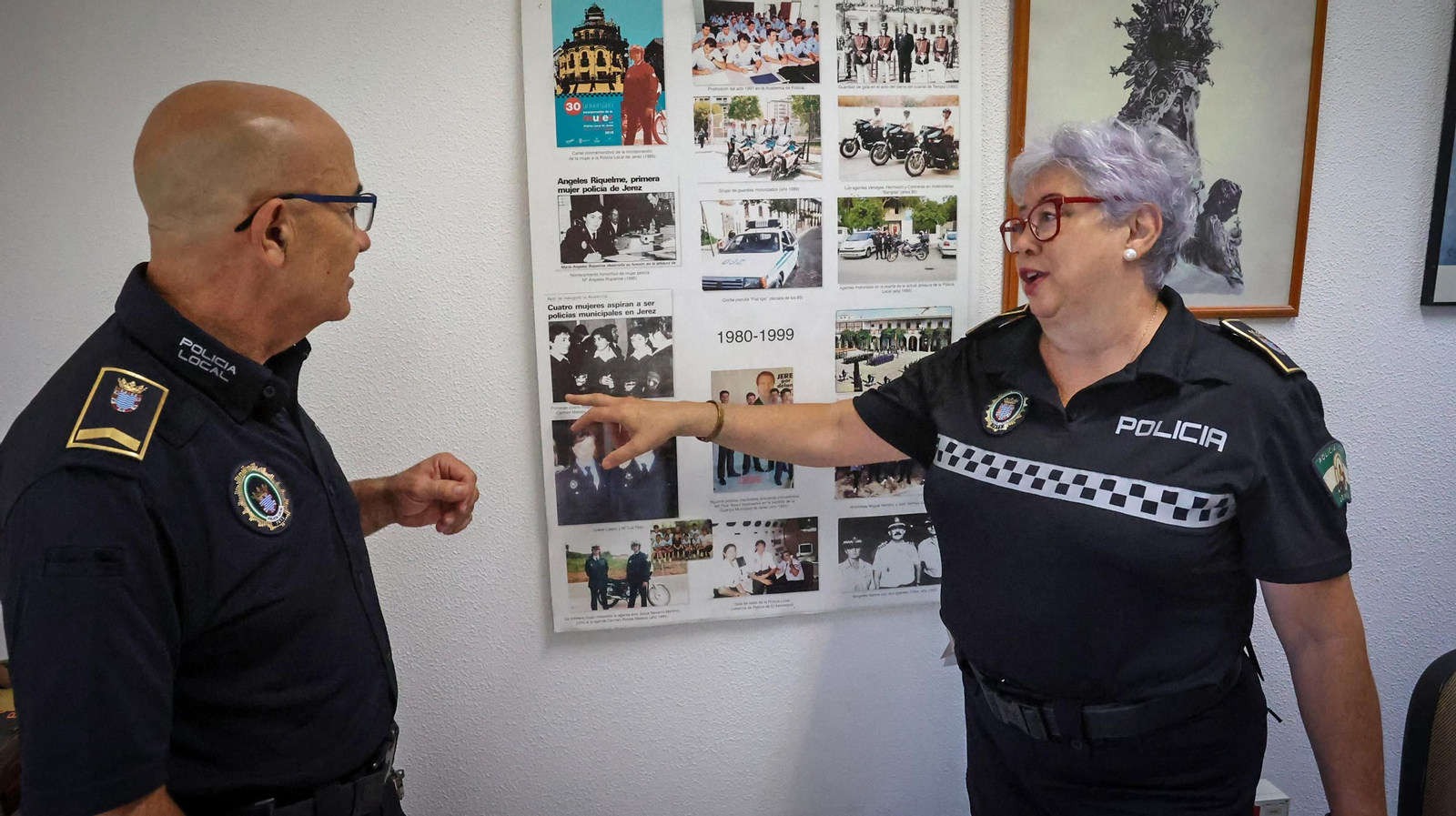Mari Luz la primera mujer policía de Jerez se jubila