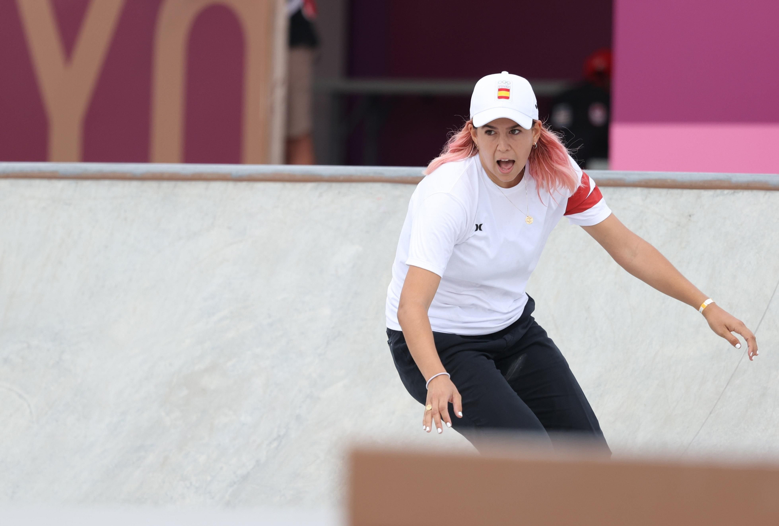 Andrea Benítez durante su participación.