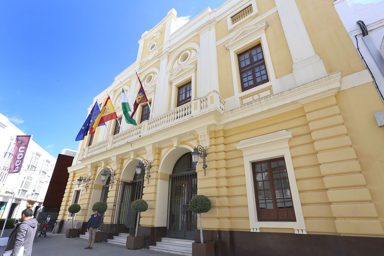 Fachada del Ayuntamiento chiclanero, en una imagen de archivo.
