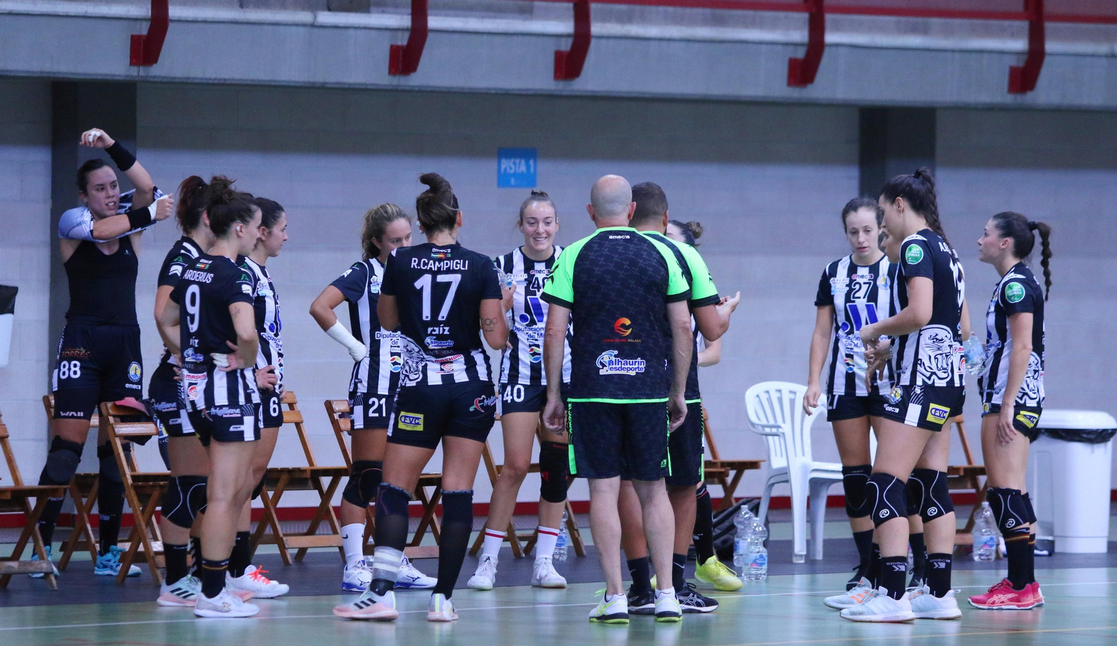 Suso Gallardo, en un tiempo muerto del Costa del Sol Málaga en Roquetas de Mar.