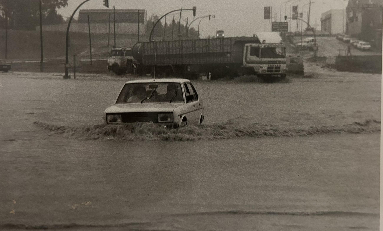 Efectos del temporal e inundaciones de enero de 1996 en Huelva.