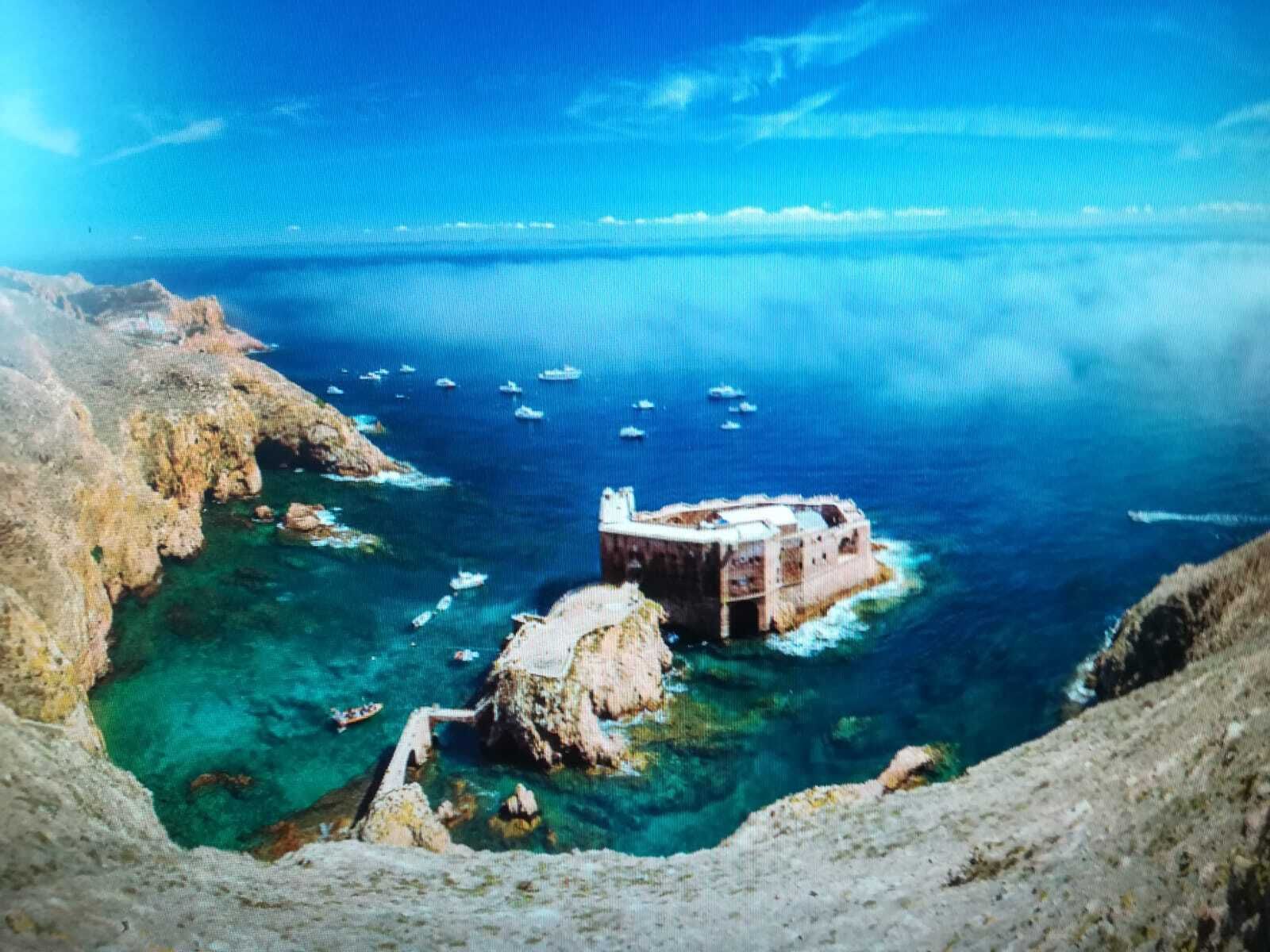 Fuerte de las Islas Berlengas, donde la flota de Gades desembarcó y lo tomó para Julio César.