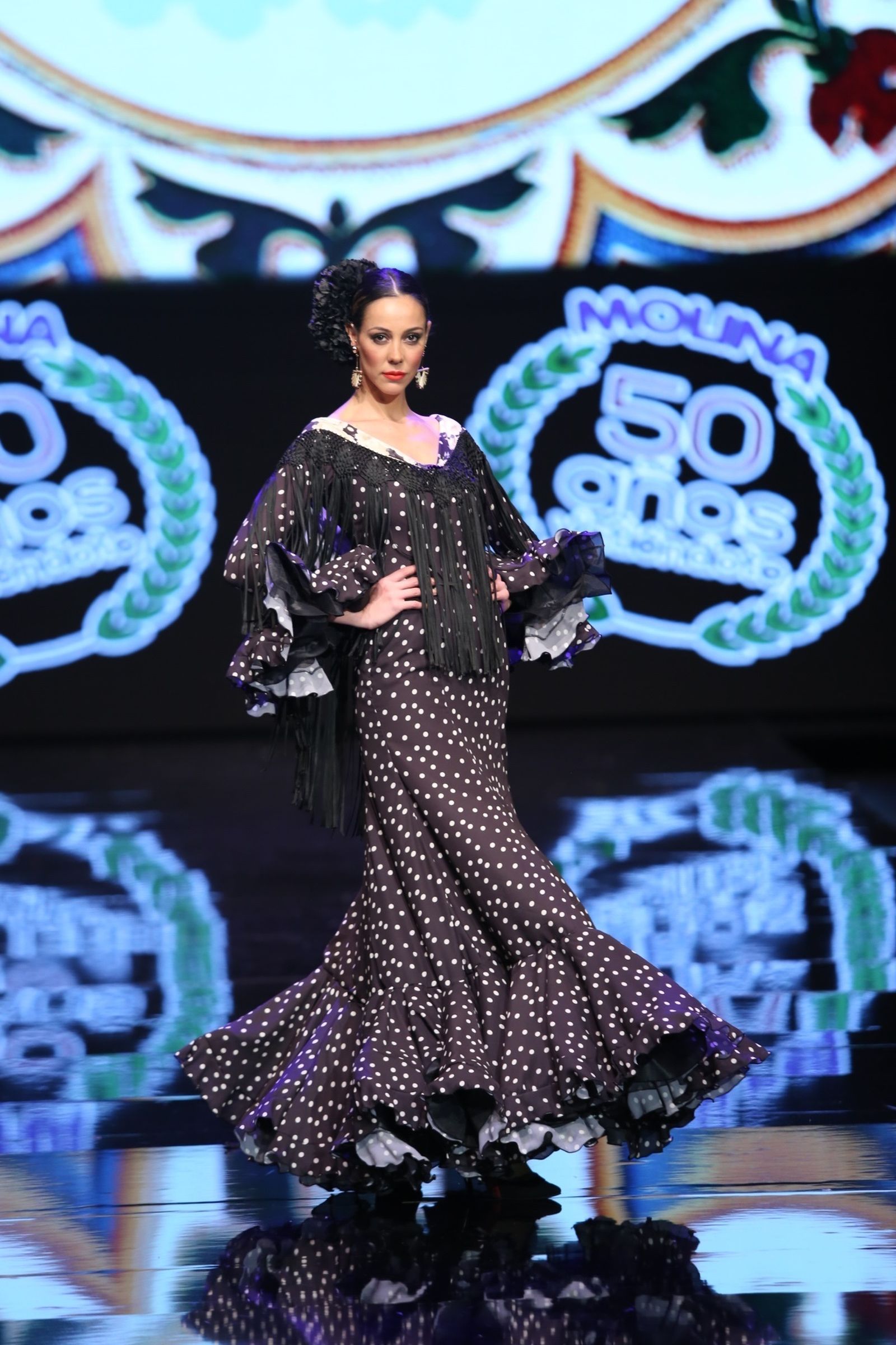 El traje de flamenca negro de 2019, sinónimo de elegancia