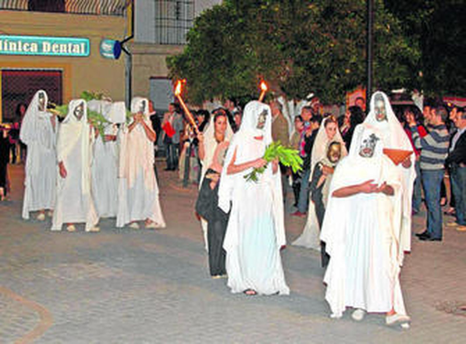 Representación de un ritual funerario, en el centro del municipio.