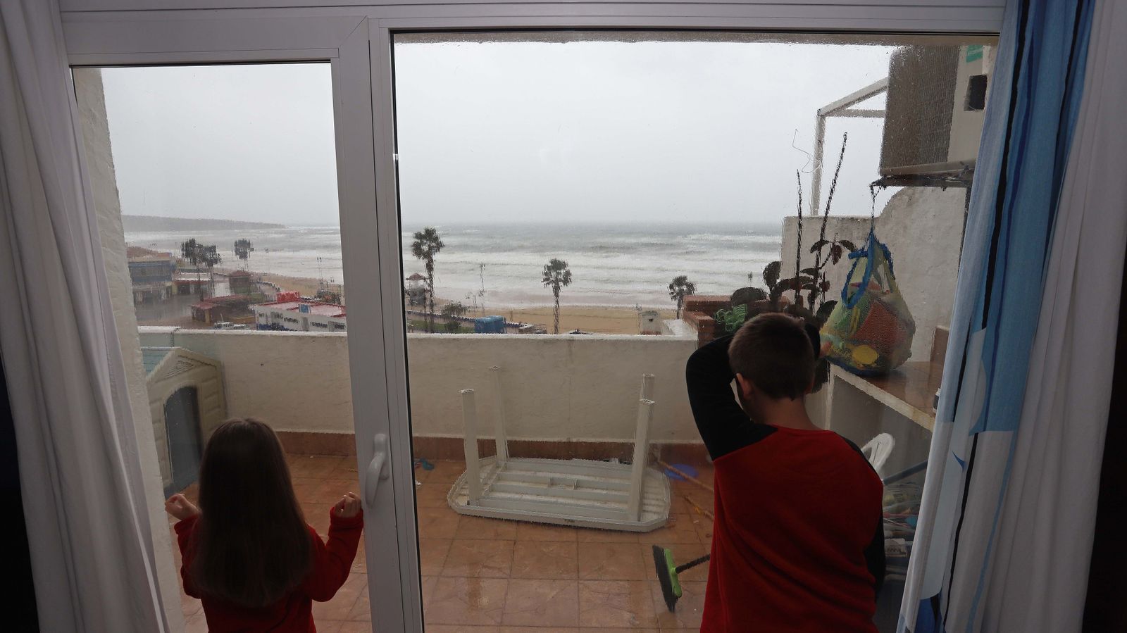 Fotos del temporal de levante en el Campo de Gibraltar