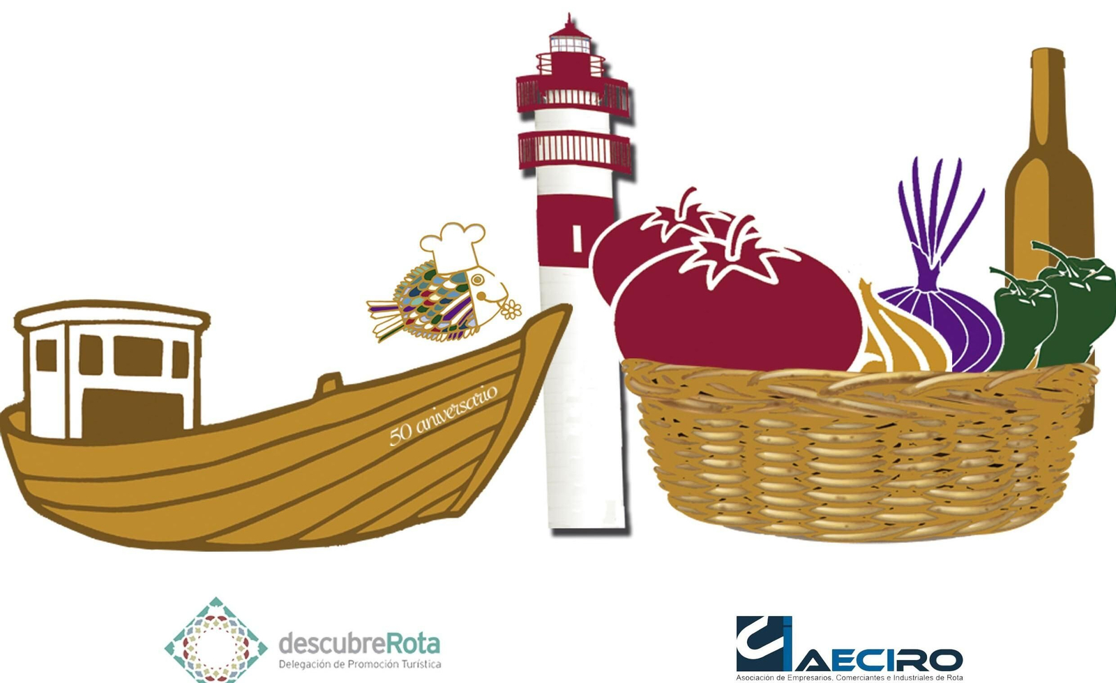 Una vista parcial del cartel anunciador de la VI Ruta de la Tapa a la Roteña.