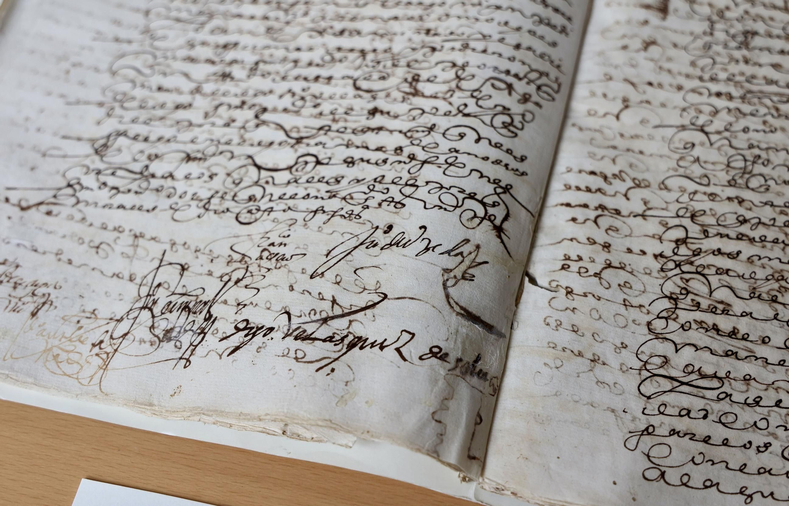 El acta del examen de Velázquez para maestro.