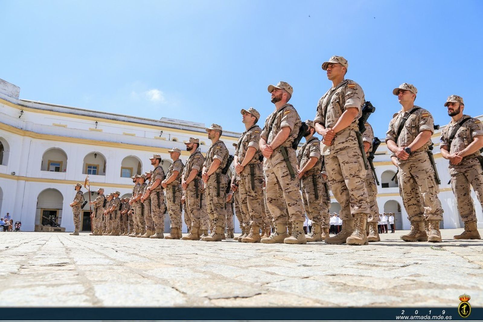 Ls dos secciones del Tercer Batallón  Mecanizado de Desembarco.
