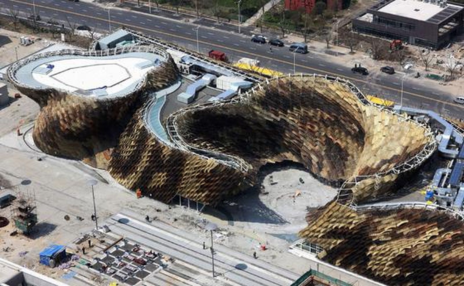 Vista aérea del Pabellón Español.

Foto: AFP Photo