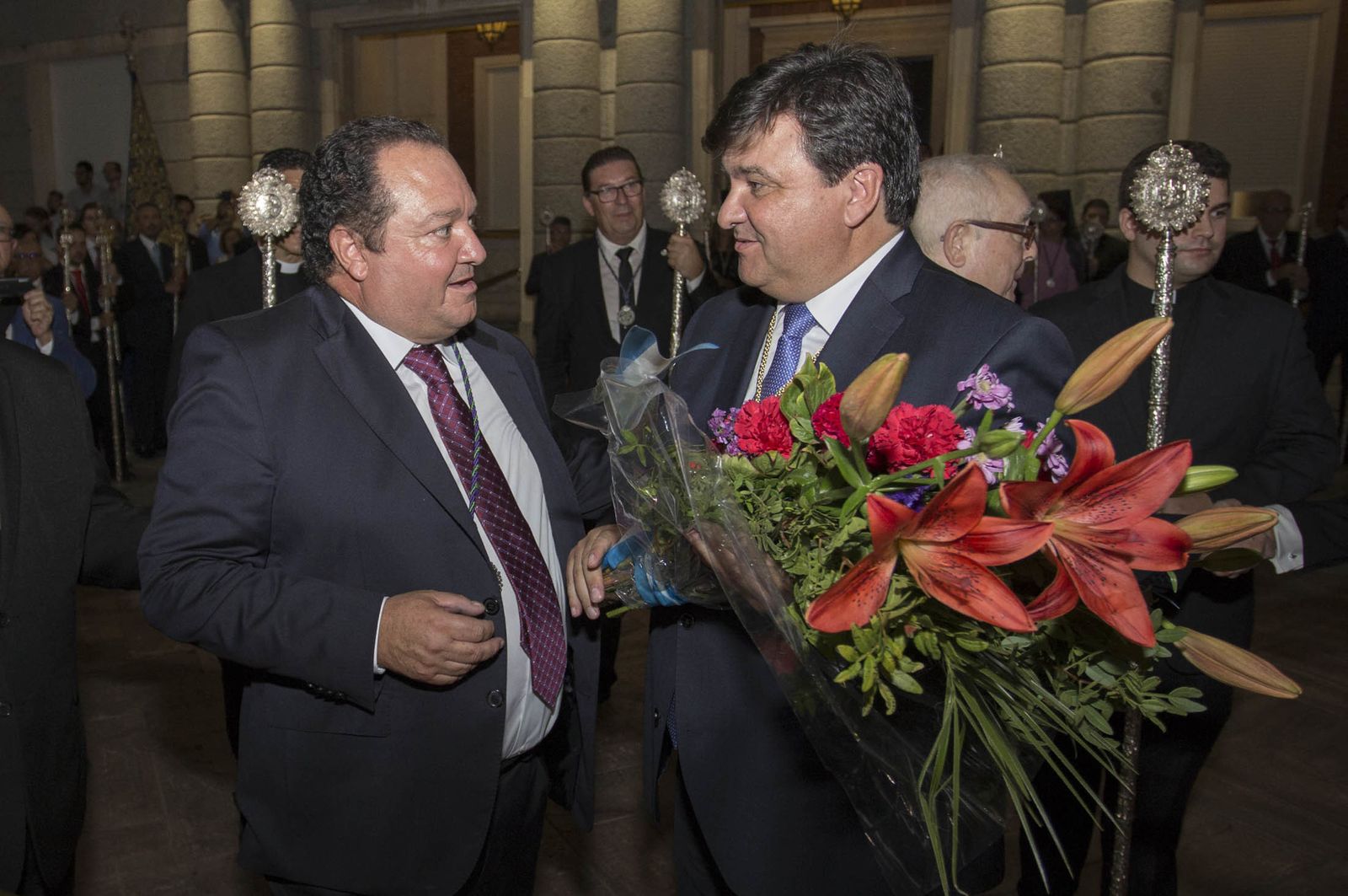 Imágenes del Señor de Pasión en la procesión del centenario de la hermandad