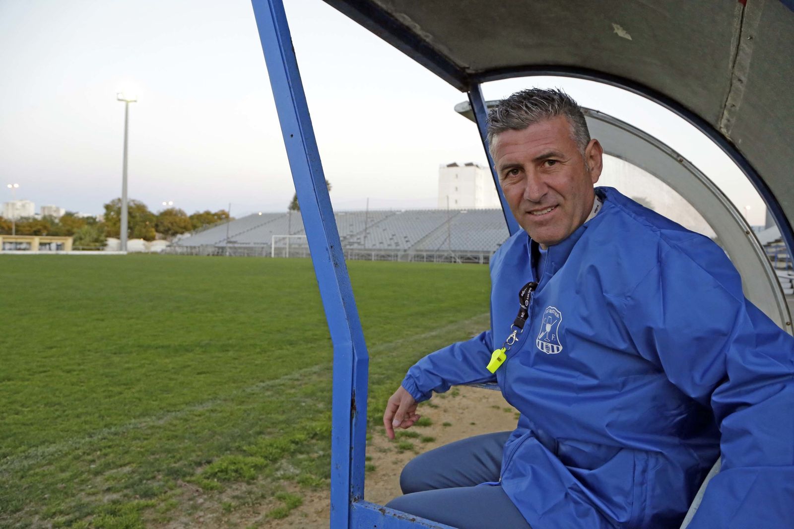 Juanlu Aguilocho, entrenador del Jerez Industrial.