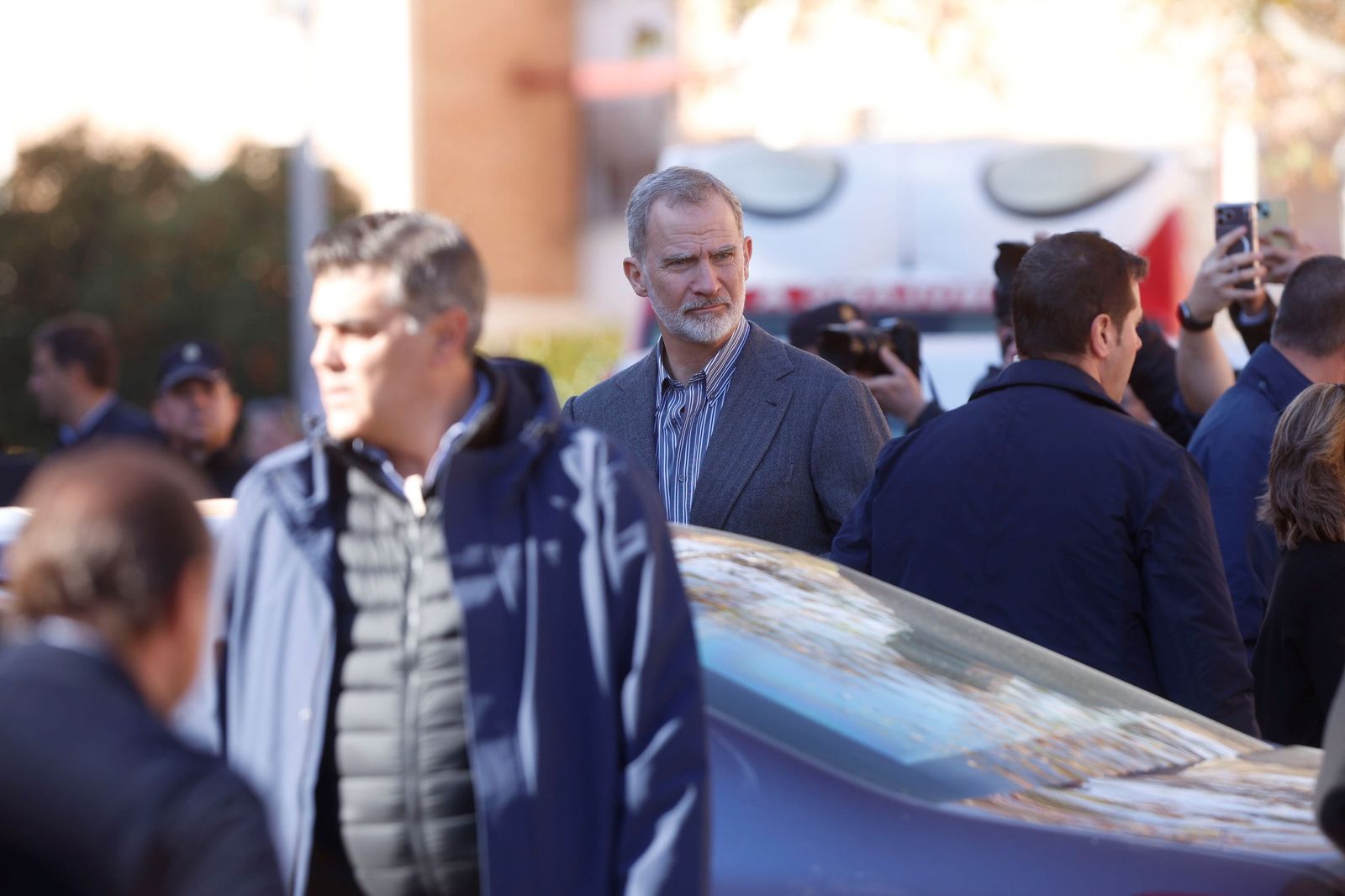 La visita de los Reyes a los heridos del accidente de Adamuz en el Hospital Reina Sofía